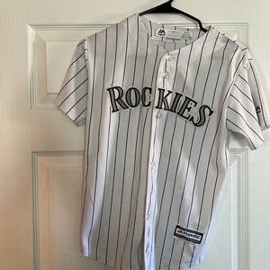 Majestic youth Colorado Rockies baseball jersey.